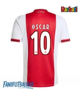 Ajax Oscar Gloukh #10 Tricou Fotbal Replică 2025-26 Barbati Acasa